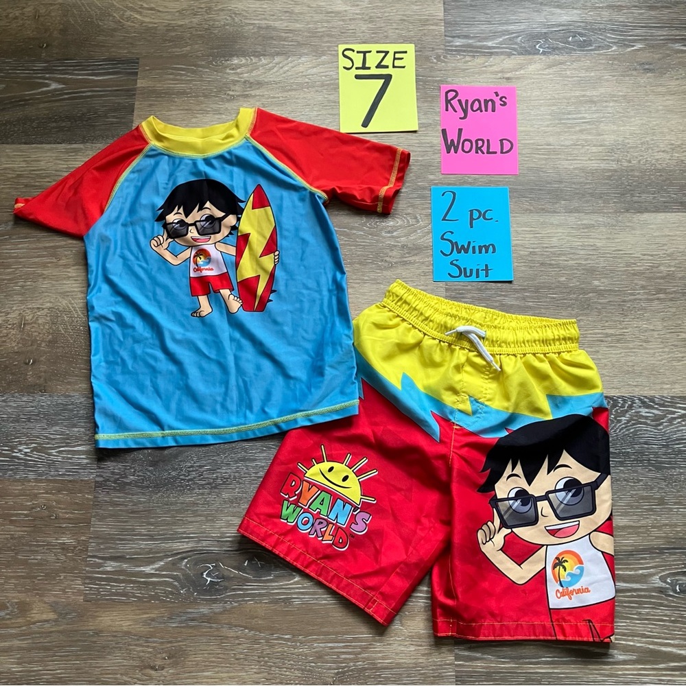 Ryan’s World 2 Piece Swim Set - Size 7